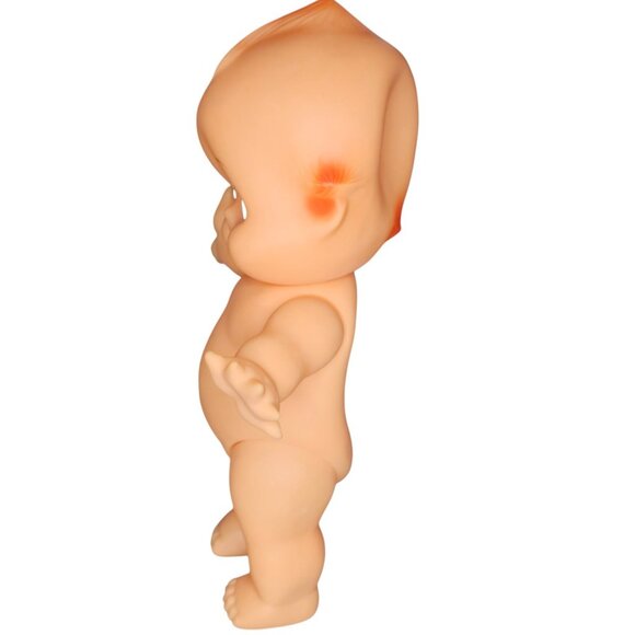 VTG Kewpie Rubber Doll 9" Jointed Squeak Toy Kitschy Baby Doll Molded Hair - Picture 8 of 15